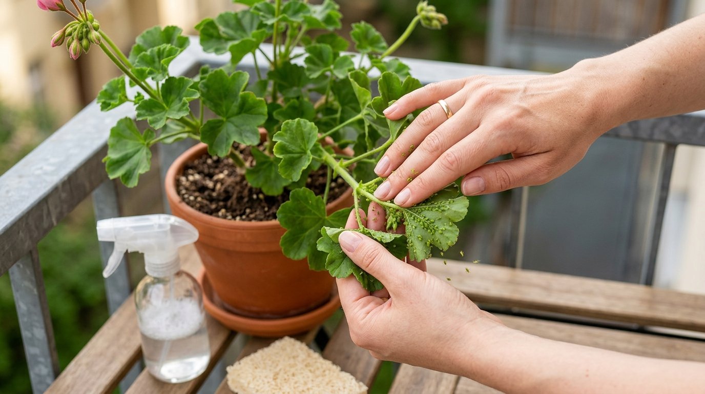 Grüne Läuse auf den Pflanzen des Balkons? Eine natürliche Methode, um sie in kurzer Zeit zu reduzieren