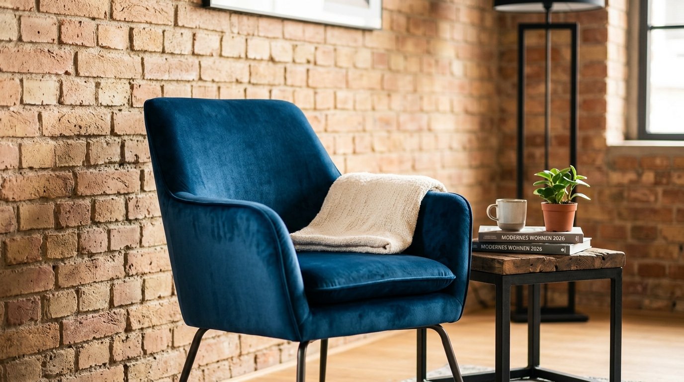 Industrieller Stil im 2026: vergiss das Schwarz, probiere das „Walblau“ und Sichtziegel