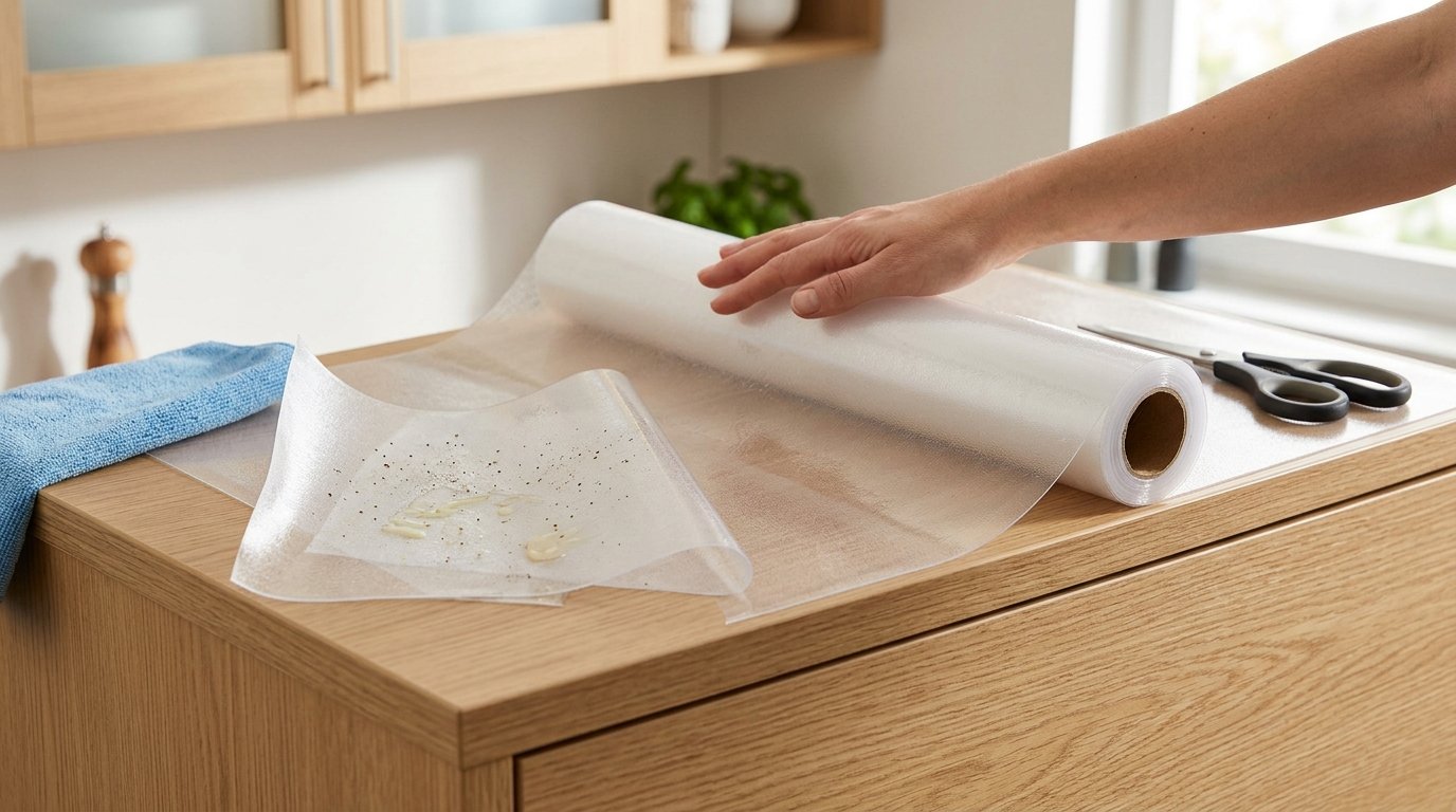 Wie man die Ansammlung von Staub und Fett über den Küchenmöbeln vermeidet