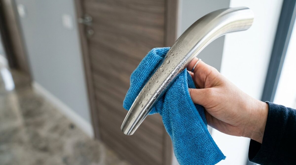 erfahren Sie, wie Sie Türgriffe richtig reinigen und dabei Messing und Edelstahl vor Beschädigungen schützen mit den richtigen Reinigungsmitteln